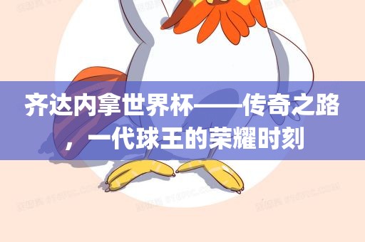 齐达内拿世界杯——传奇之路，一代球王的荣耀时刻