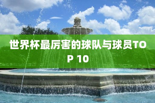 世界杯最厉害的球队与球员TOP 10永康市本千工贸有限公司