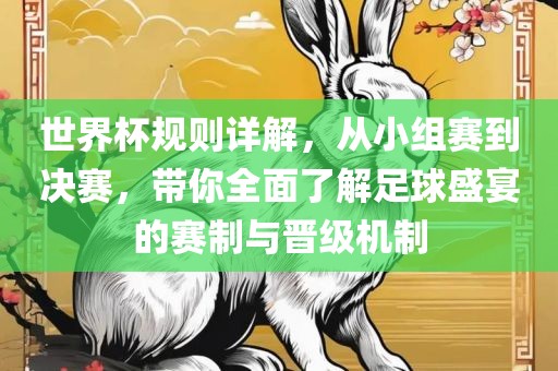 世界杯规则详解,从小组赛到决赛,带你全面了解足球盛宴的赛制与晋级机制