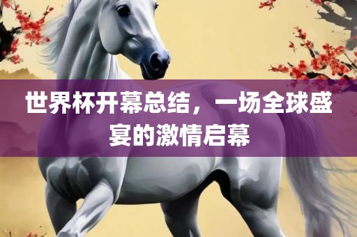 世界杯开幕总结，一场全球盛宴的激情启幕永康市本千工贸有限公司